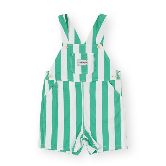 Happy Stripe Button Burton Overalls