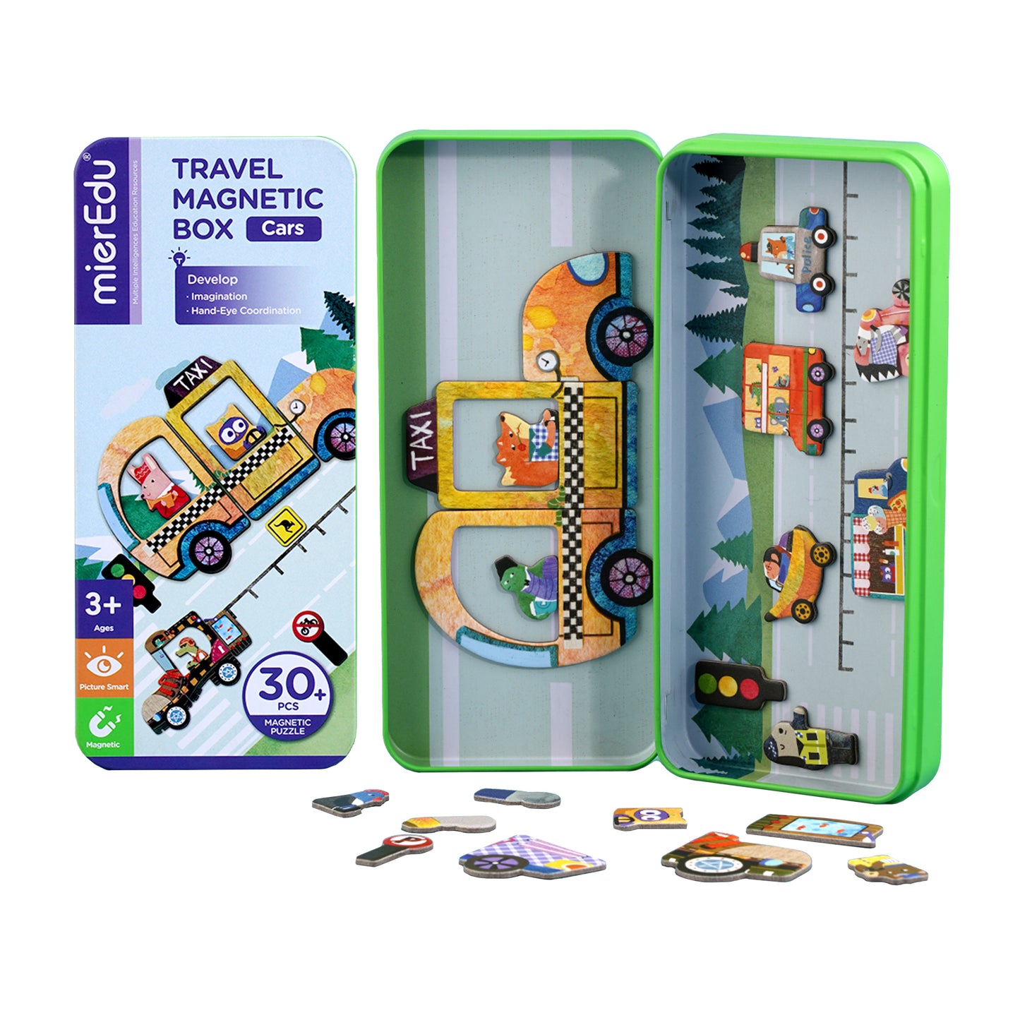 Magnetic Puzzle Box / Cars