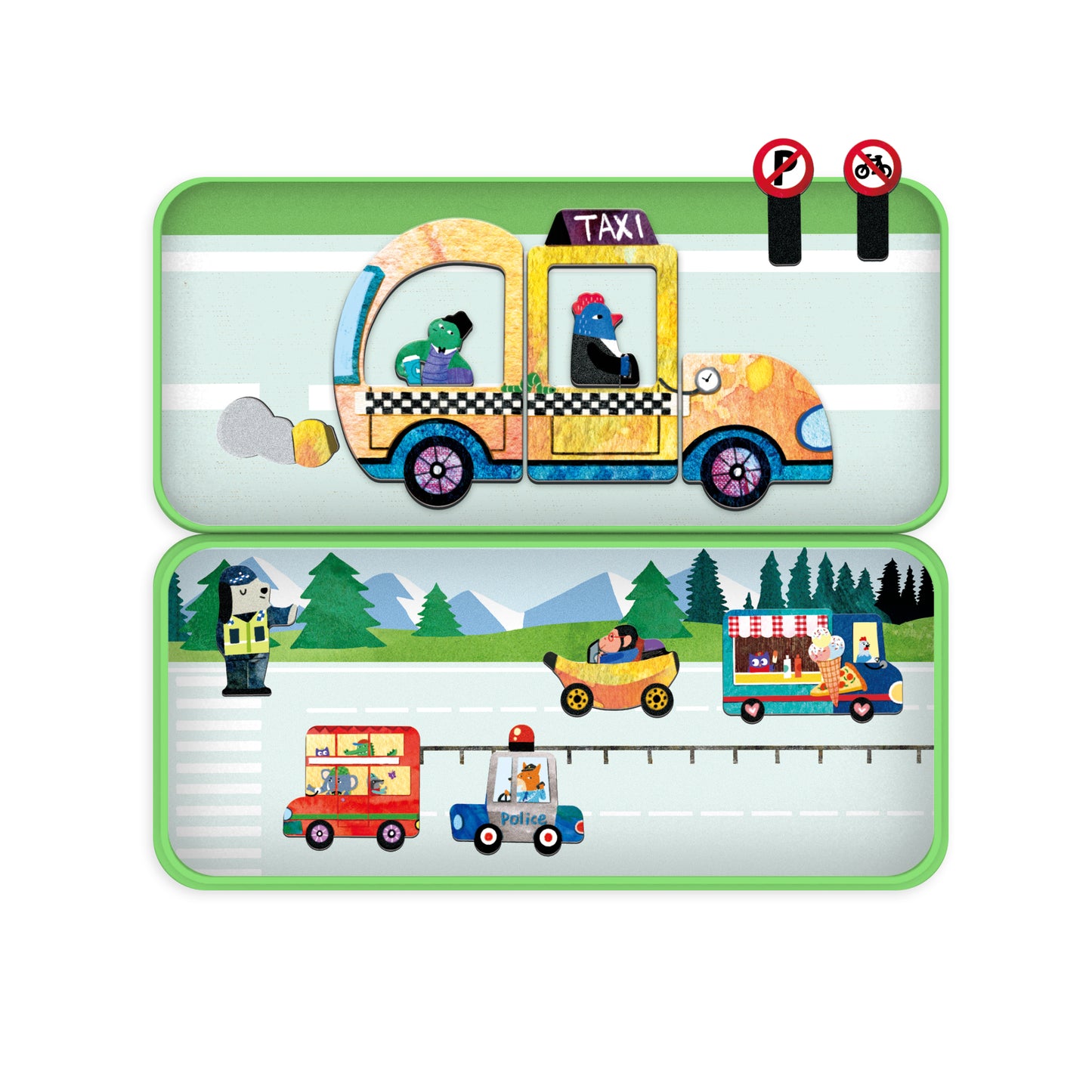 Magnetic Puzzle Box / Cars