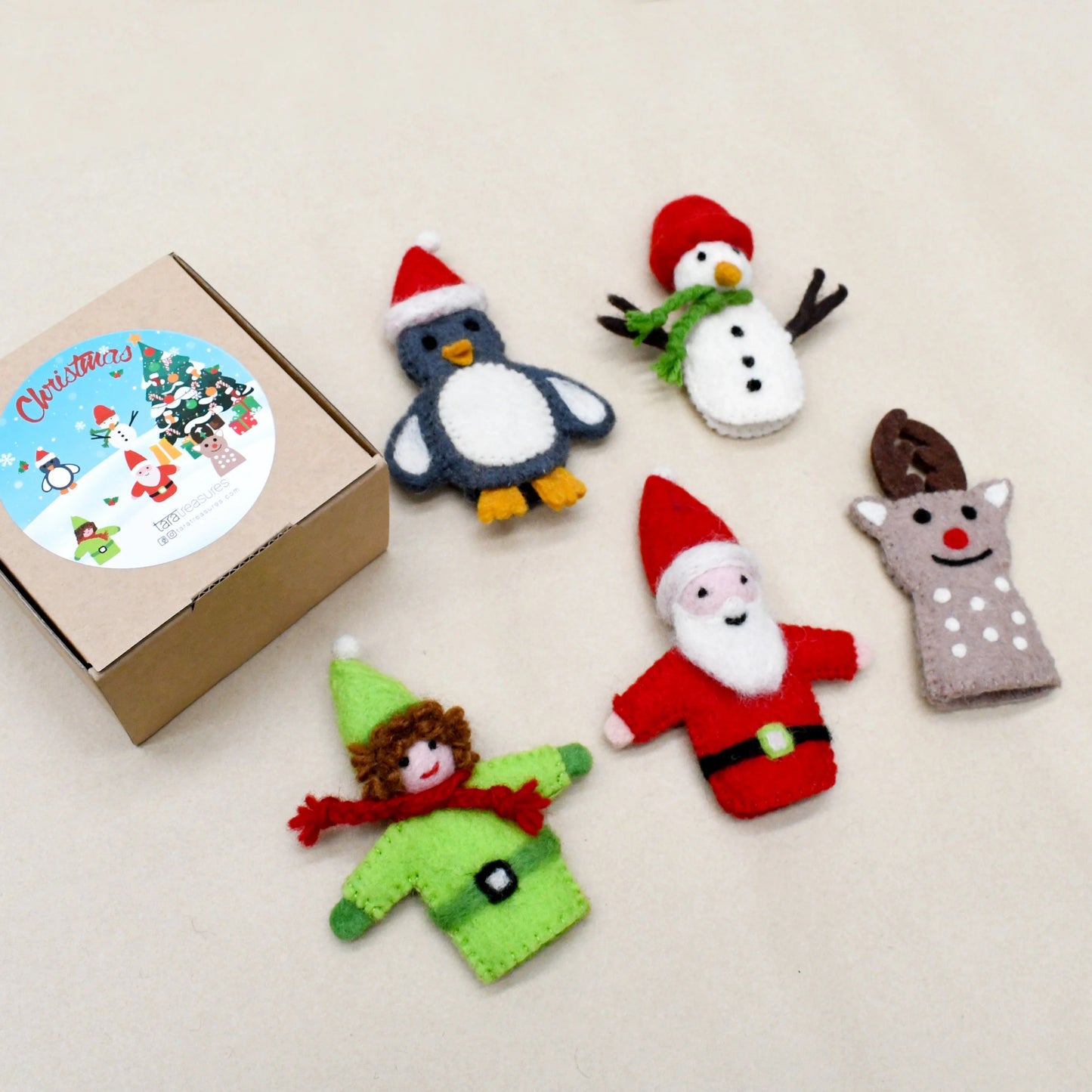 Christmas Santa Finger Puppet Set