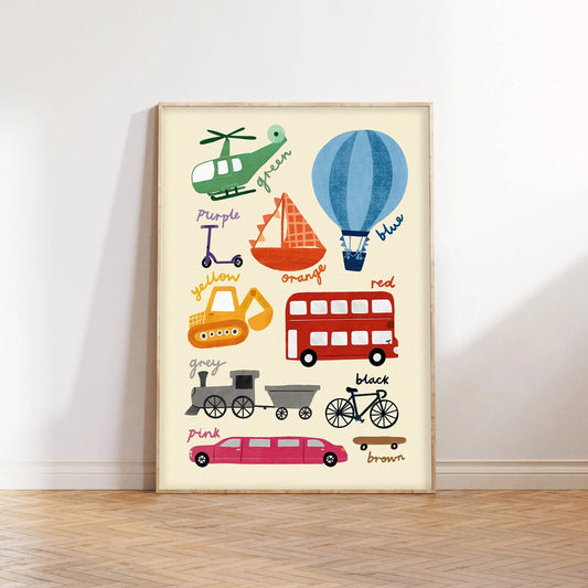 Colours Transport Art Print