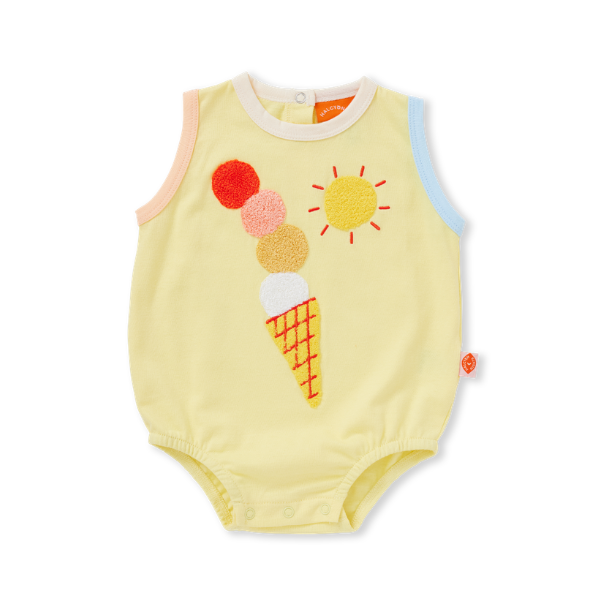 Tiny Orchard Cotton Singletsuit