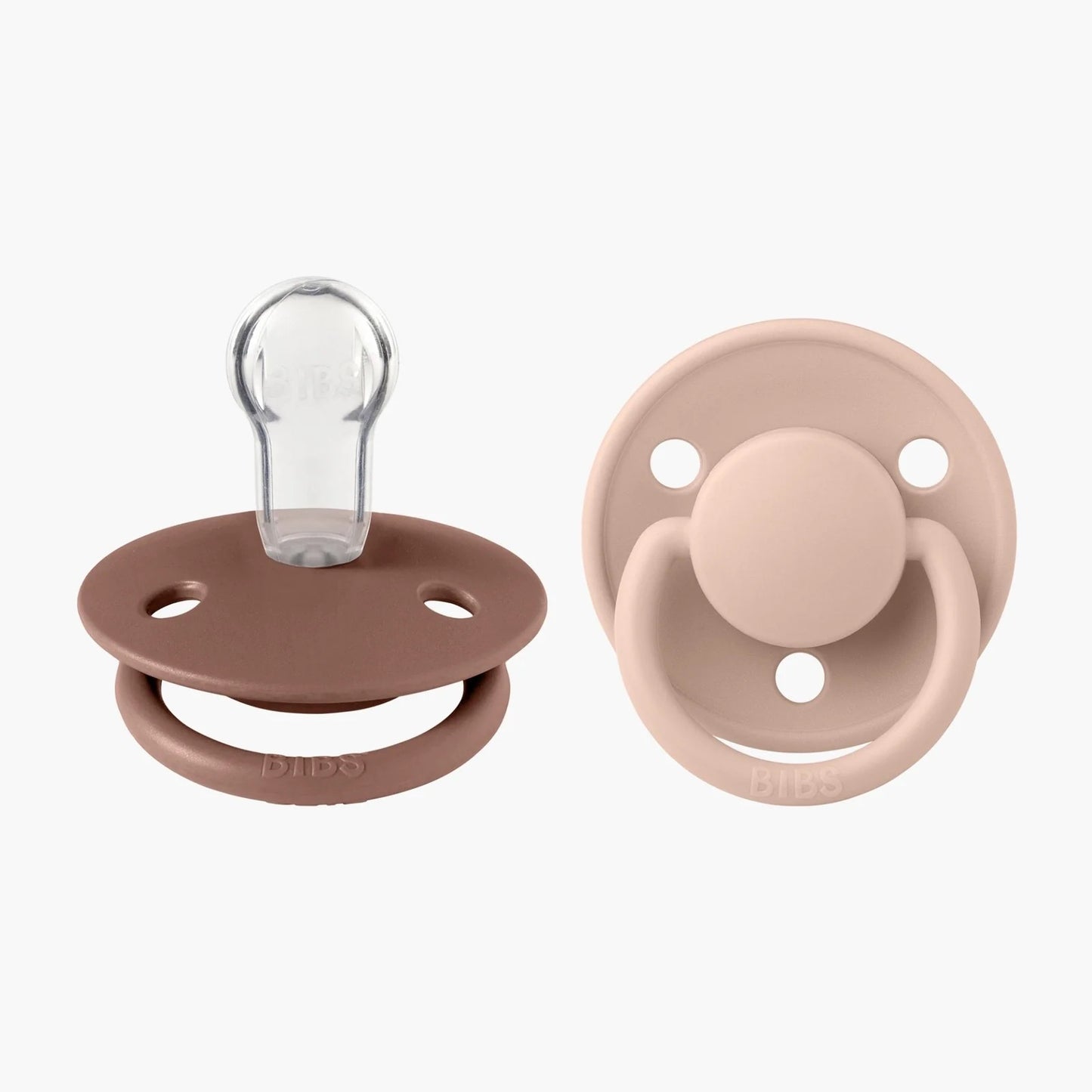 BIBS De Lux Silicone Dummies 2 Pack / Blush