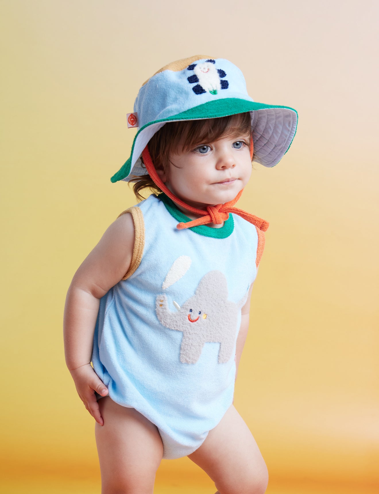 Zoo Crew Blue Terry Singletsuit