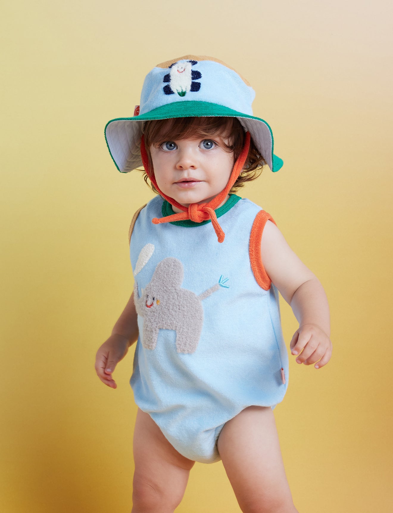 Zoo Crew Blue Terry Singletsuit