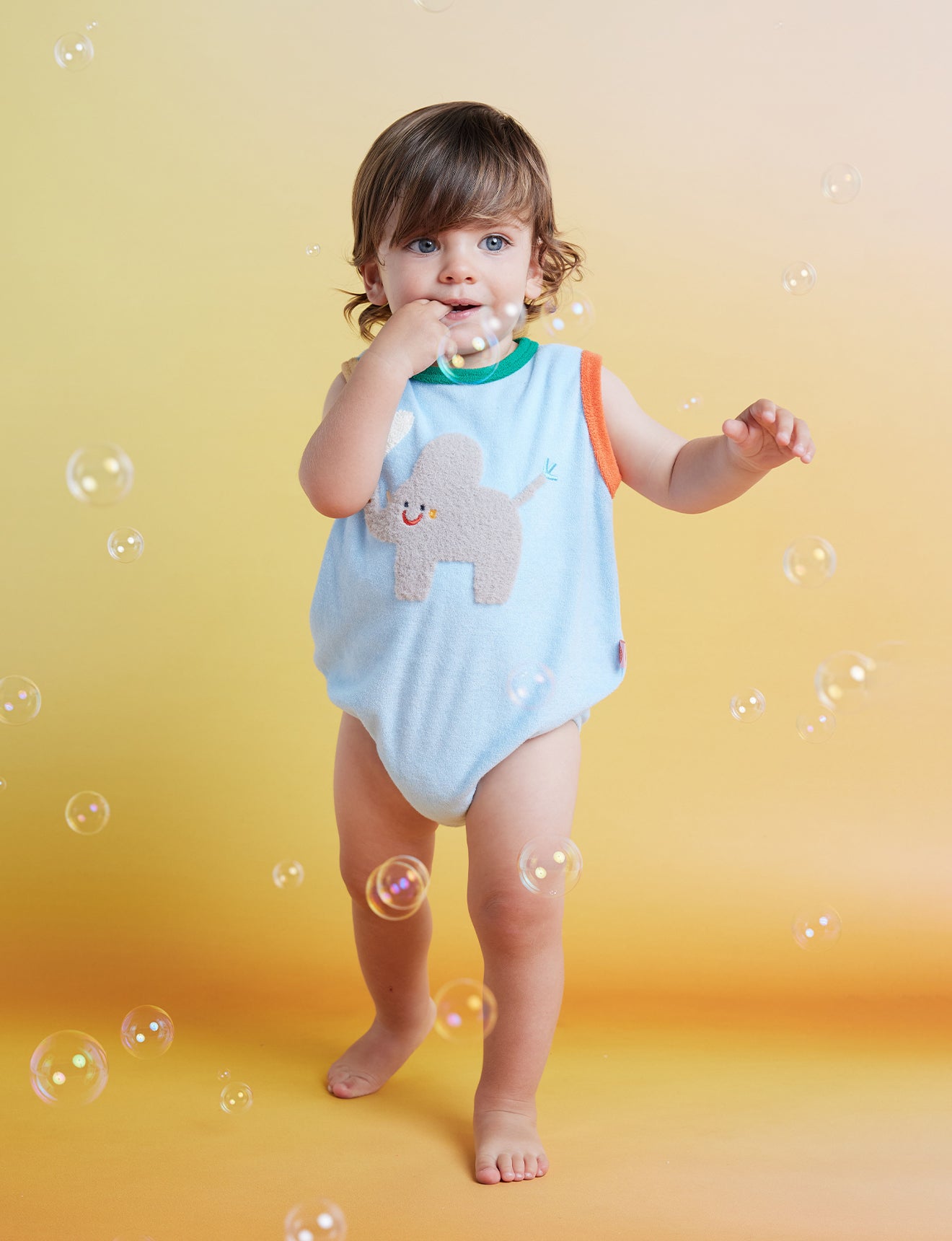 Zoo Crew Blue Terry Singletsuit