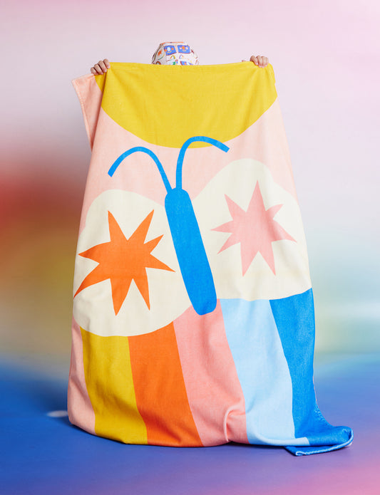 Flutterby Kids Beach Towel