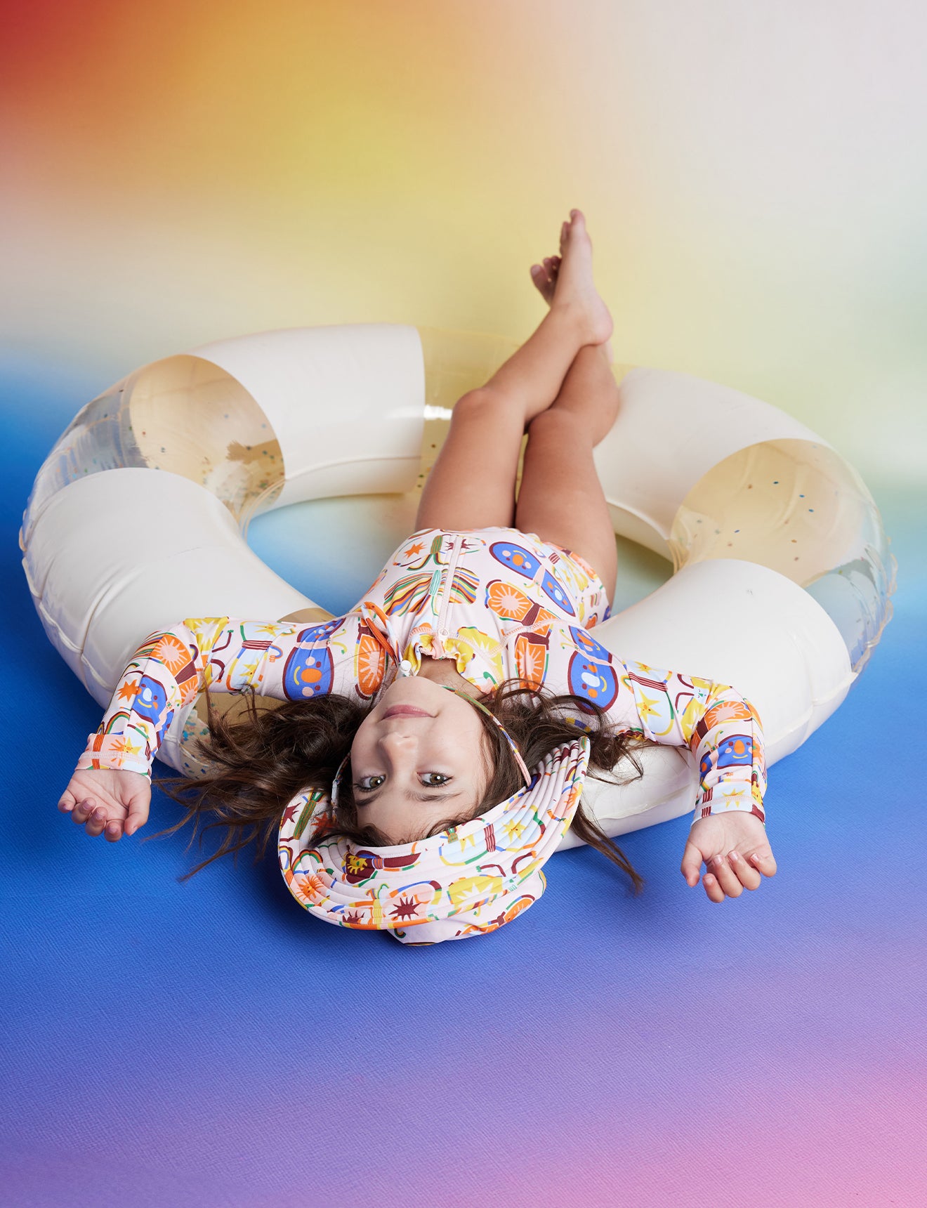 Flutterby Long Sleeve Zip Bather