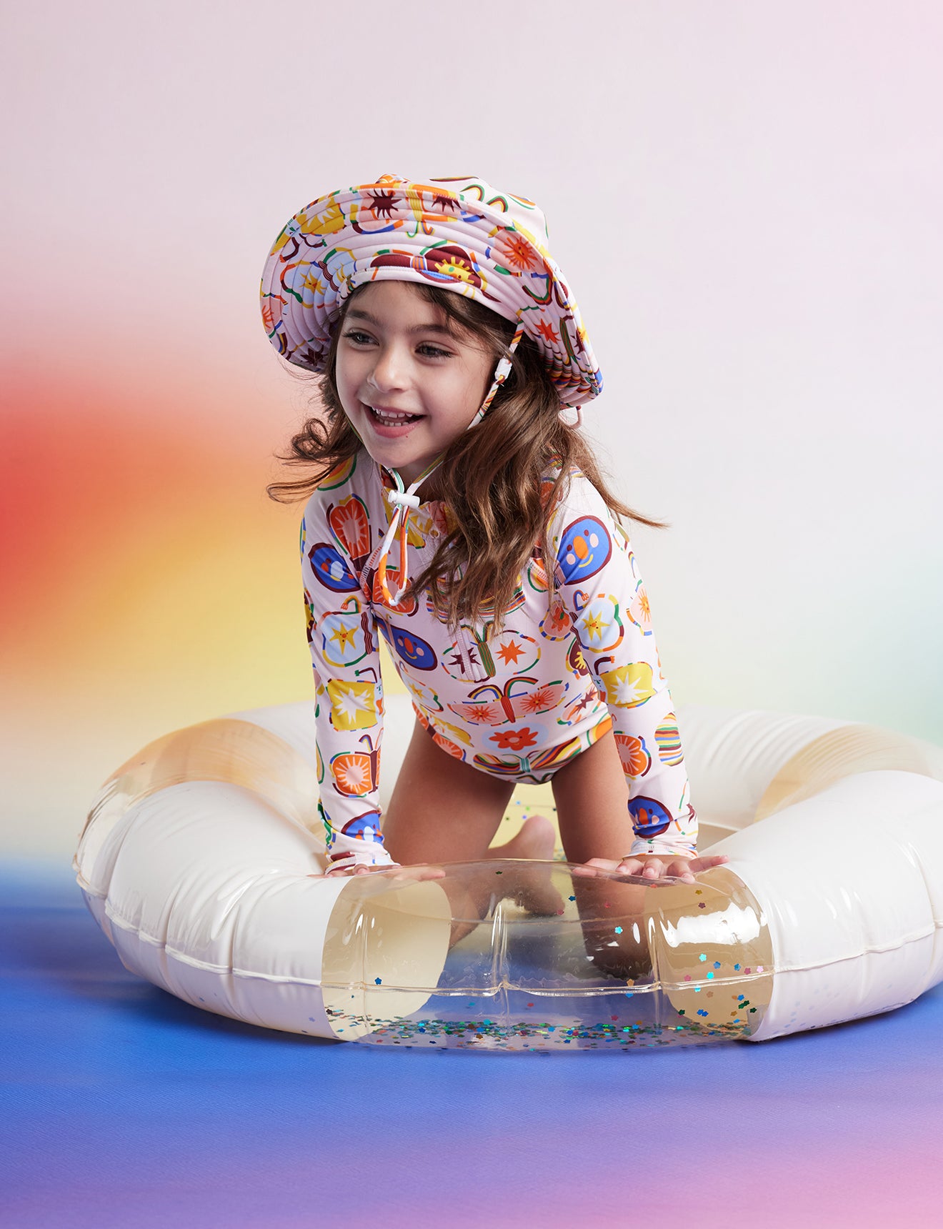 Flutterby Long Sleeve Zip Bather