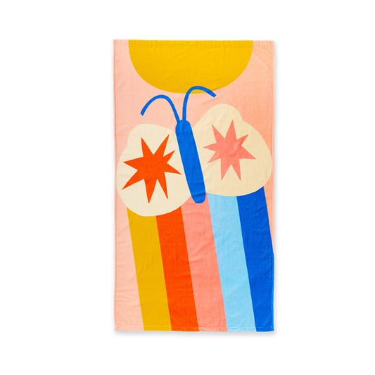 Flutterby Kids Beach Towel