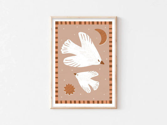 Flying High Bird Art Print