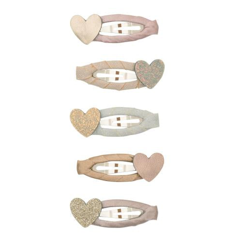 Heart Shimmer Mini Clips