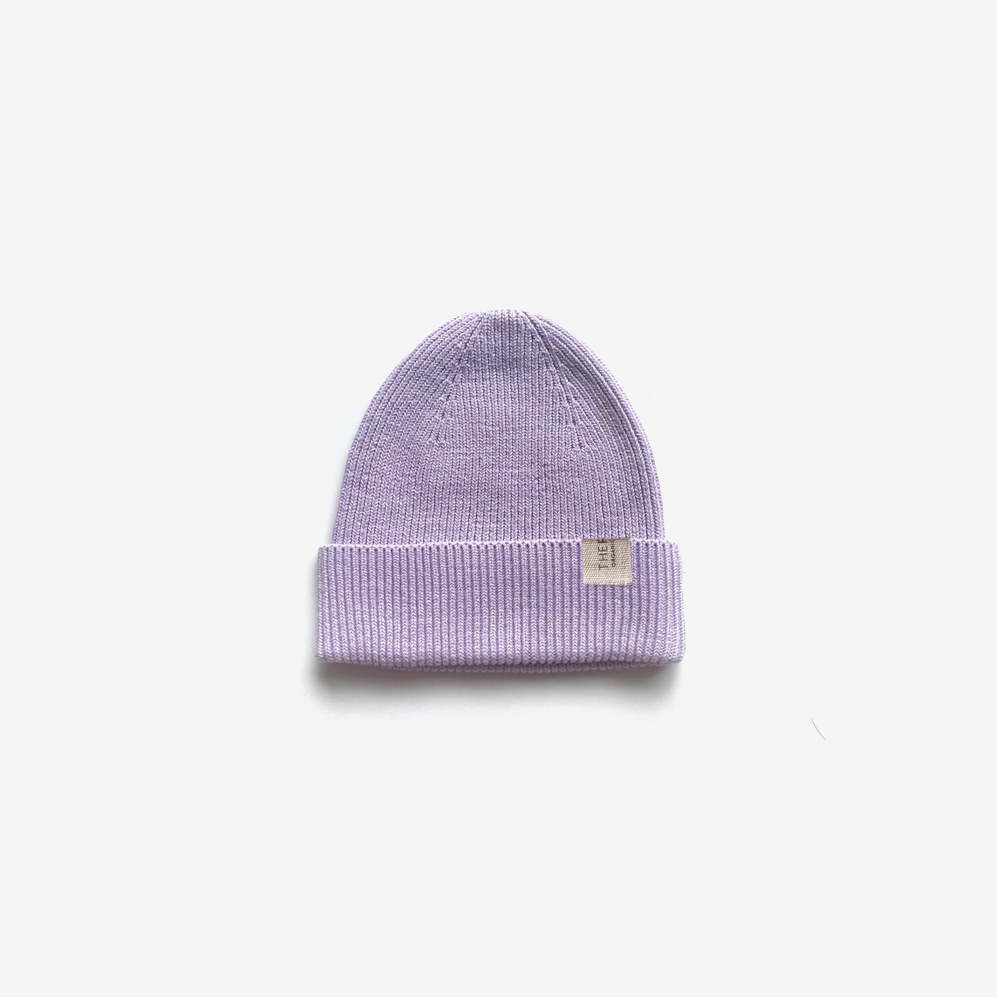 Organic Cotton Rib Beanie / Lilac