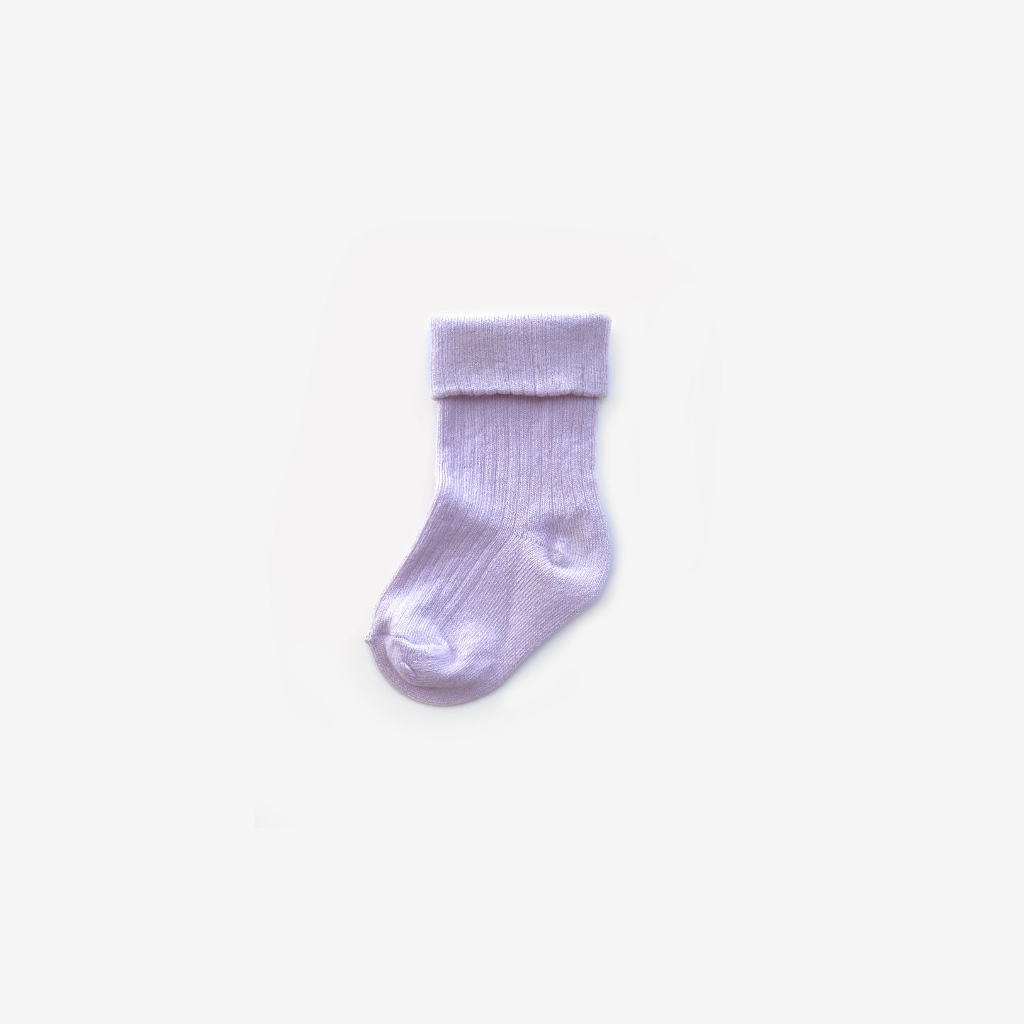 Organic Cotton Knit Socks / Lilac