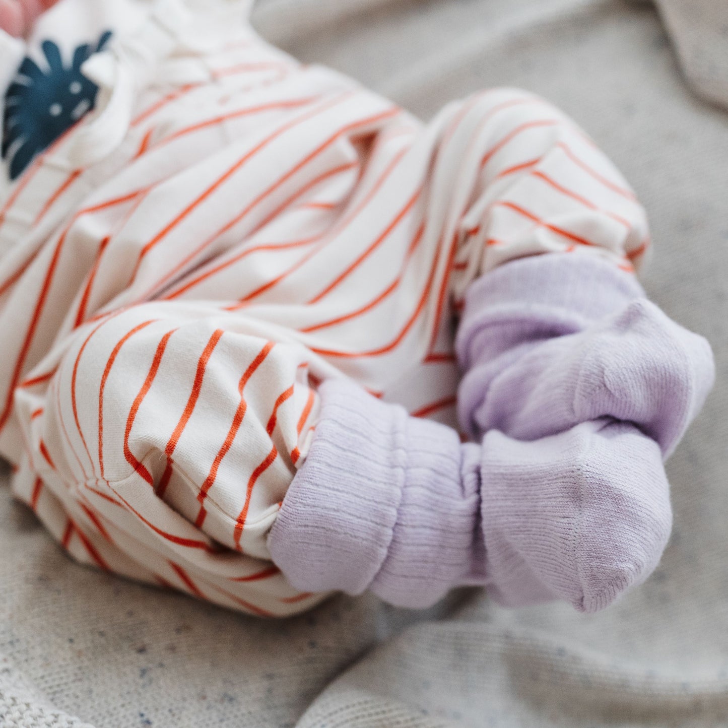 Organic Cotton Knit Socks / Lilac