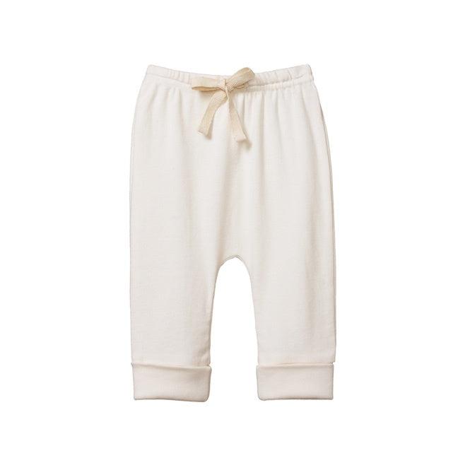 Cotton Drawstring Pants / Natural