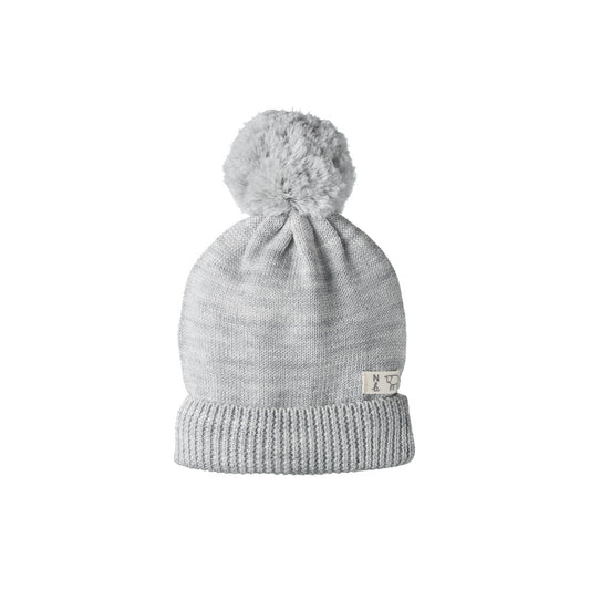 Alpine Pom Pom Beanie / Light Grey