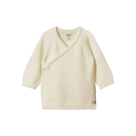 Merino Knit Kimono Jacket / Natural