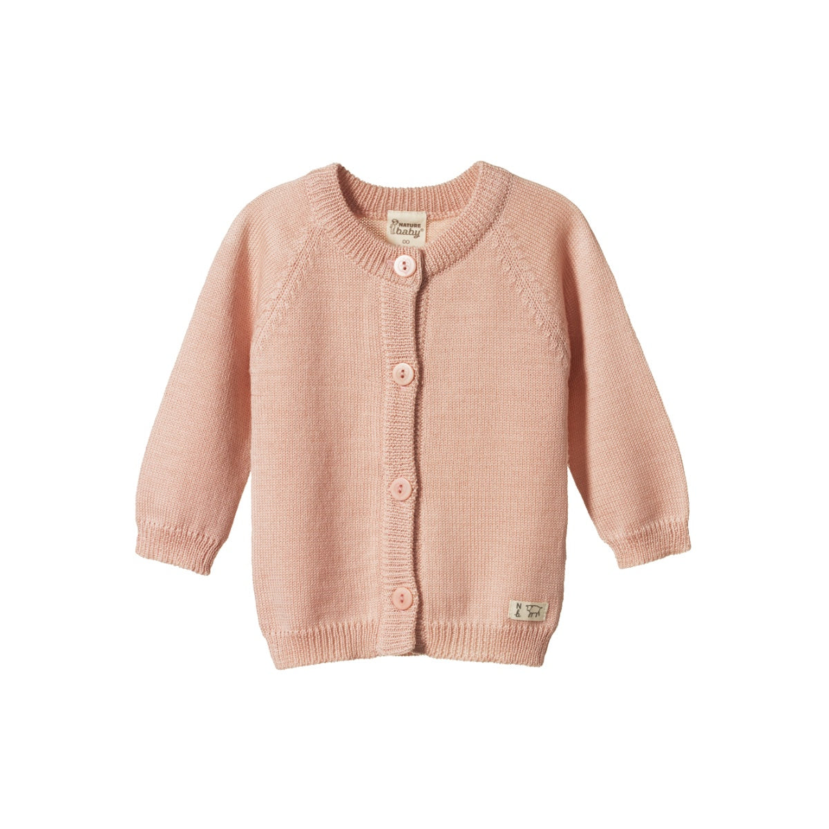 Merino Knit Cardigan / Rose Dust