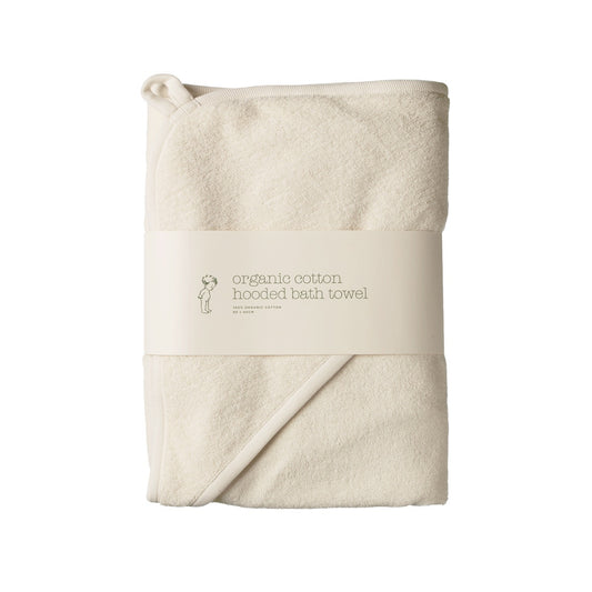 Organic Cotton Hooded Towel / Natural