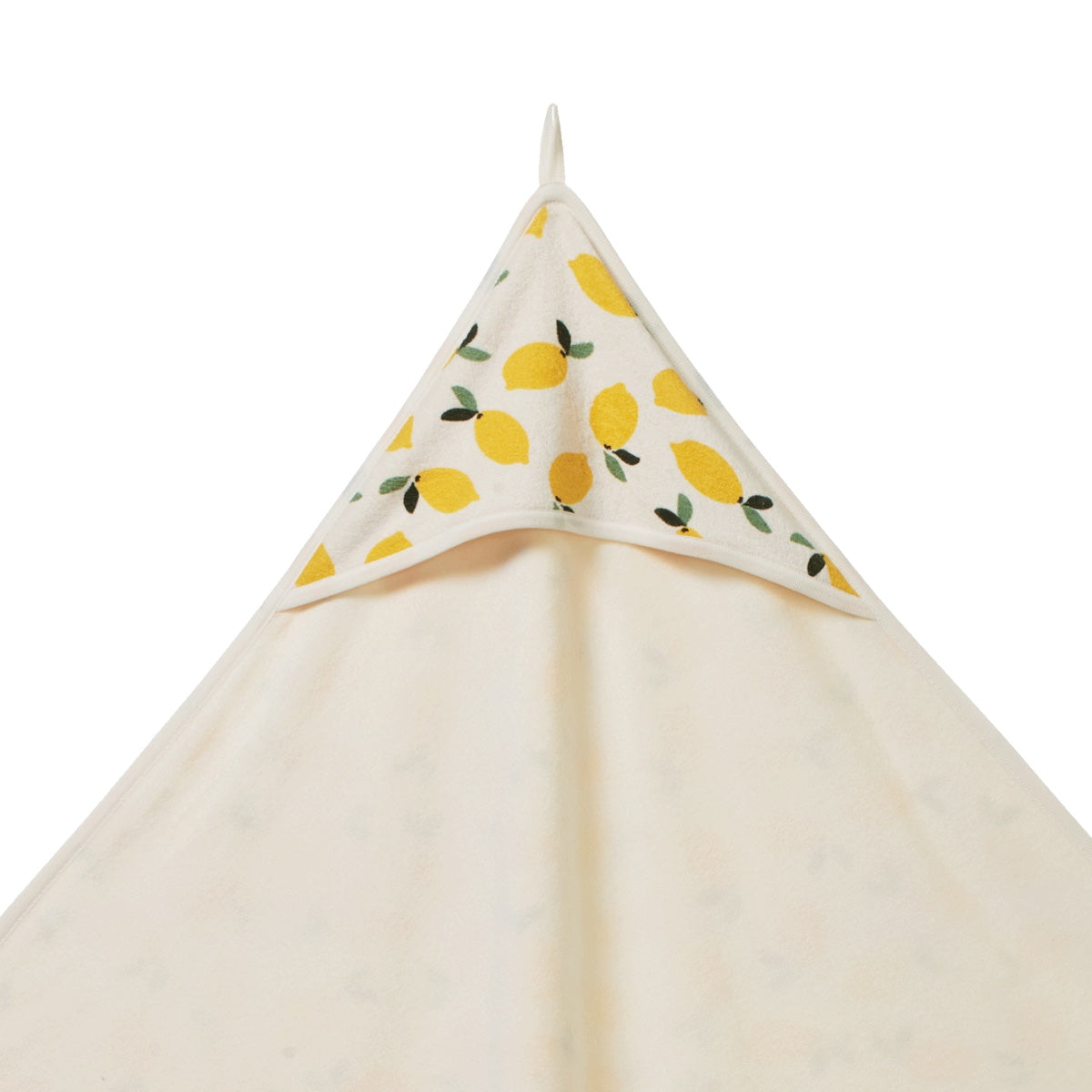 Organic Cotton Hooded Towel / Lemon