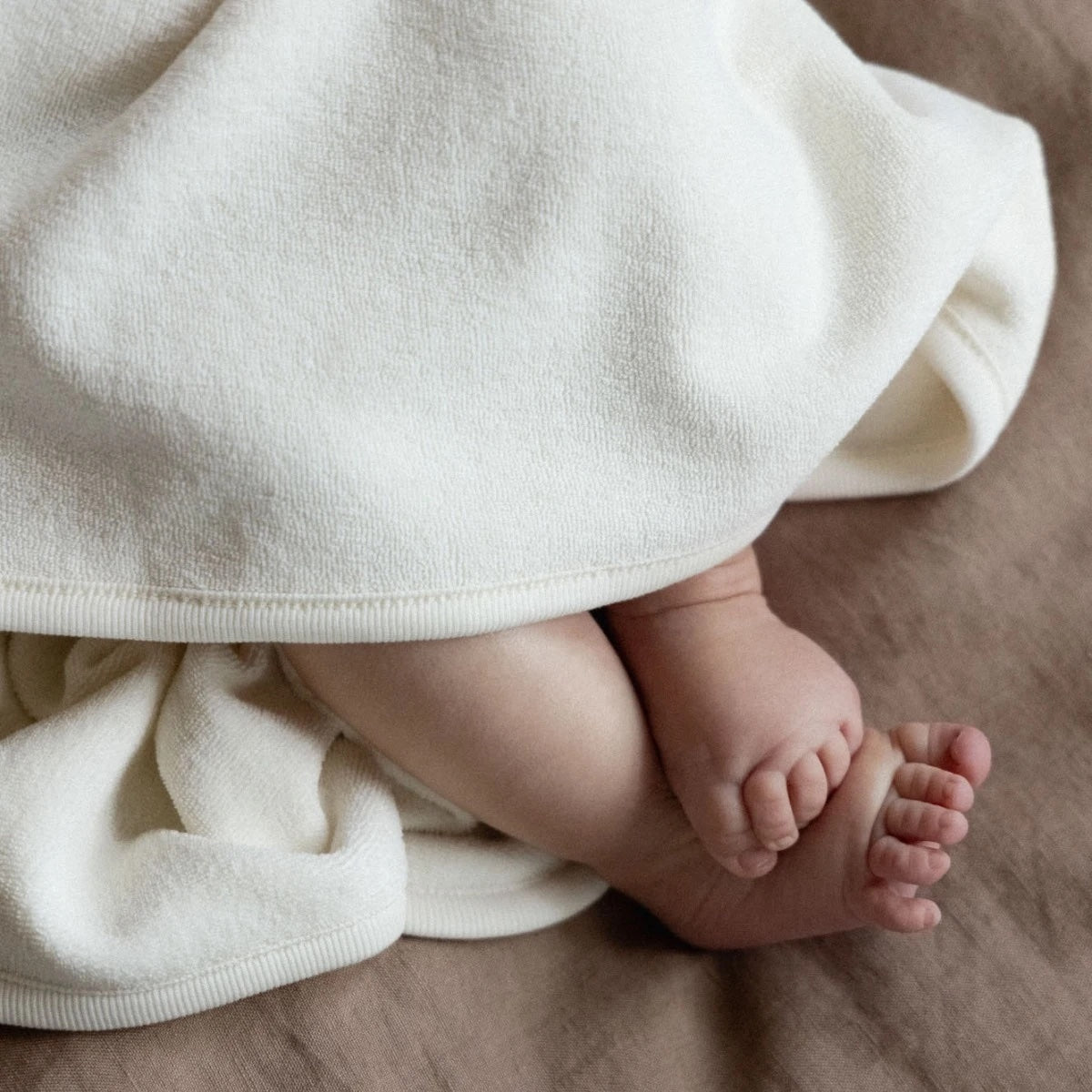 Organic Cotton Hooded Towel / Natural