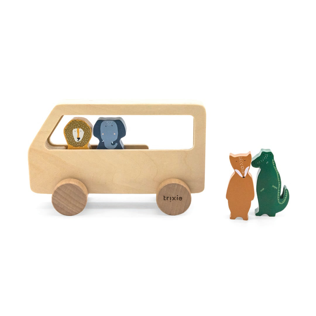 Wooden Animal Bus