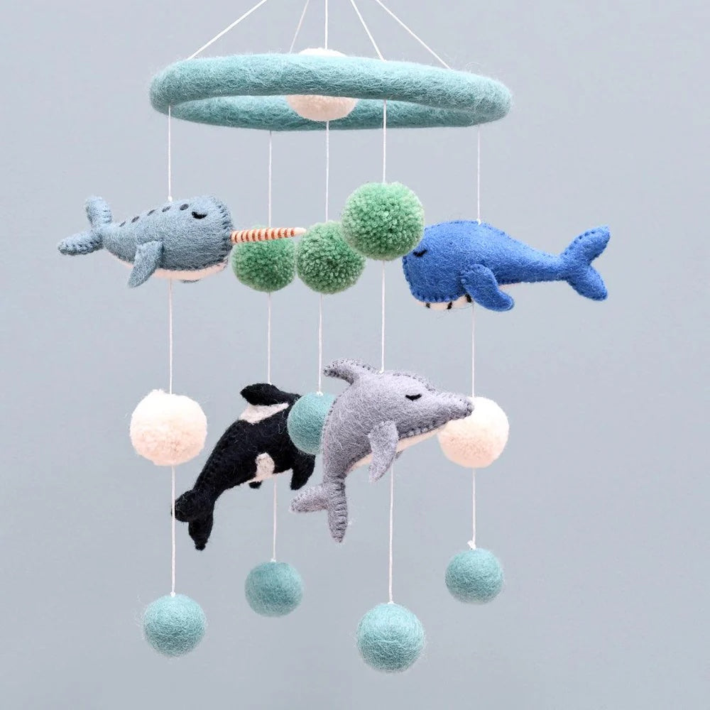 Baby Cot Mobile / Ocean Marine Mammals