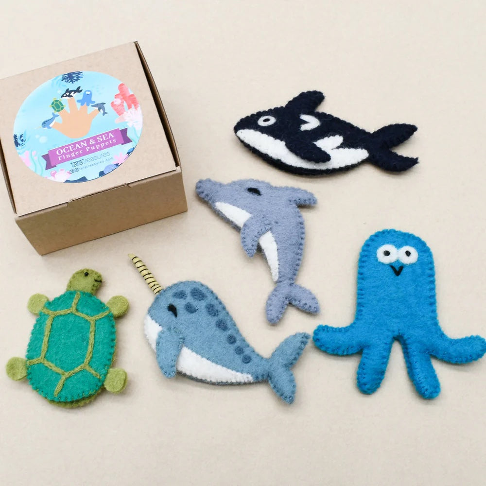 Ocean Animals Finger Puppet Set