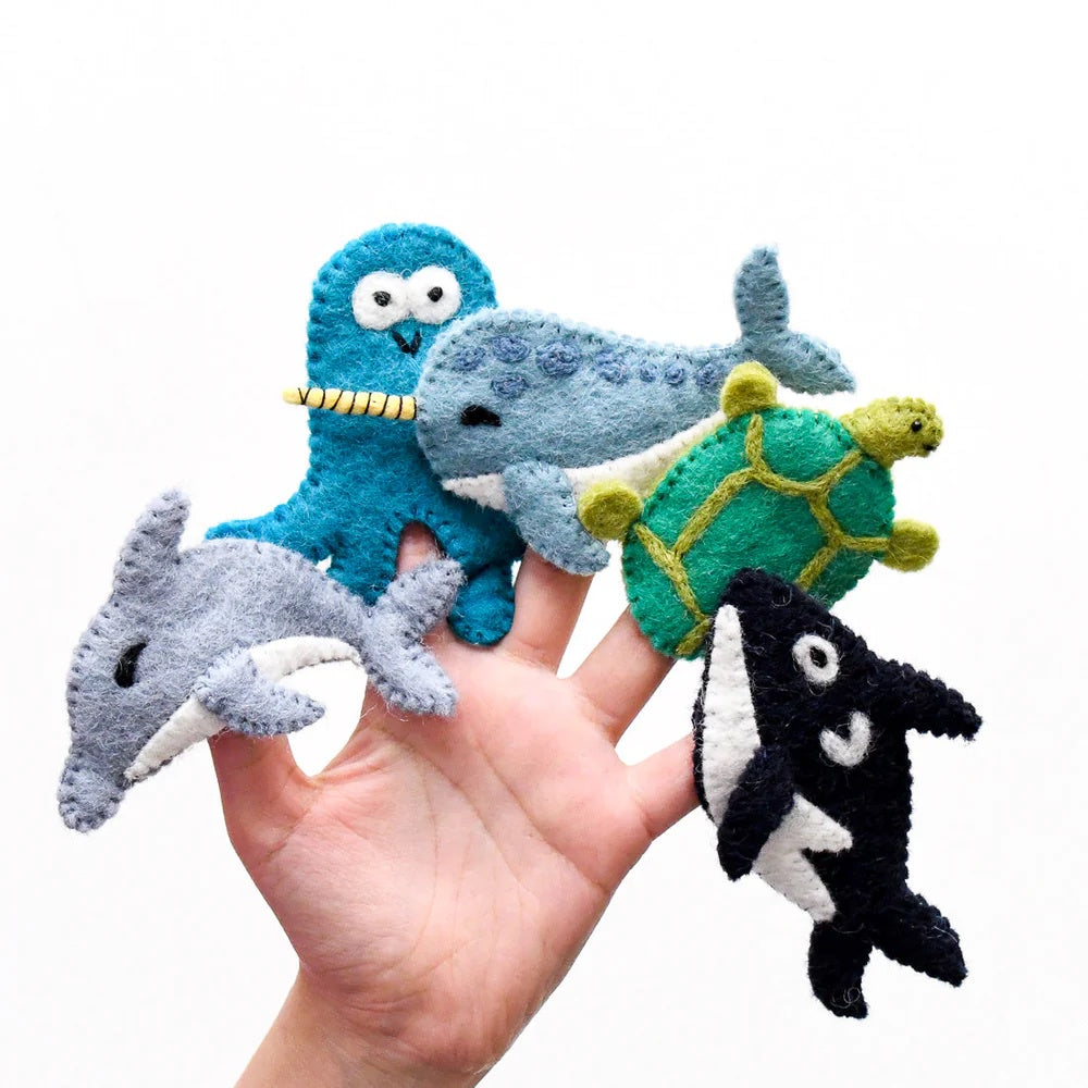 Ocean Animals Finger Puppet Set