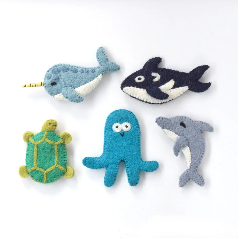 Ocean Animals Finger Puppet Set