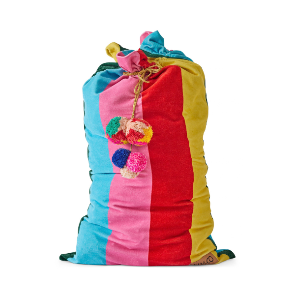 Rainbow Joy Velvet Santa Sack