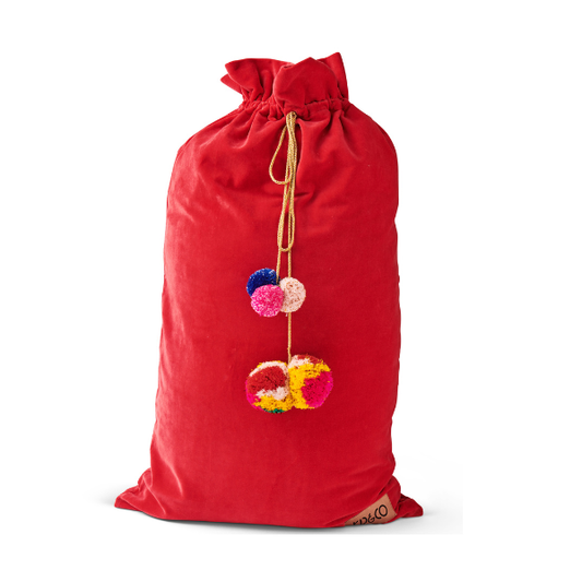 Red Velvet Santa Sack