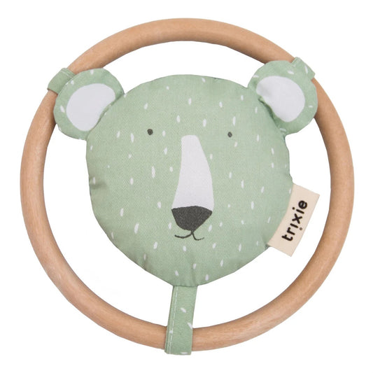 Polar Bear Round Rattle