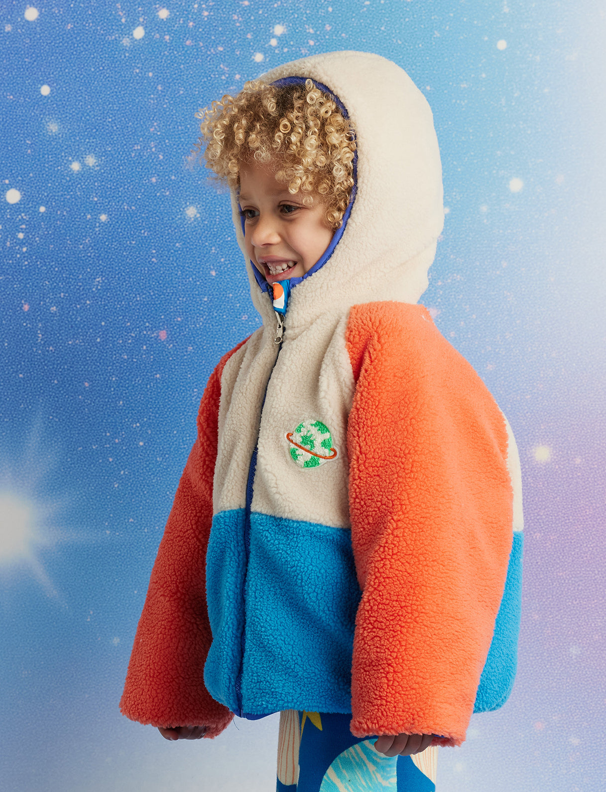See You In Space Reversible Kids Puffer Jacket
