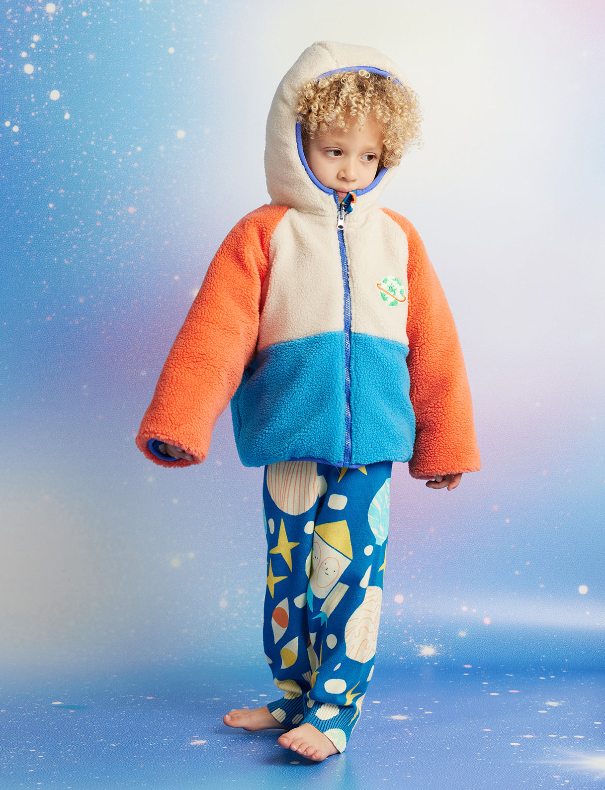 See You In Space Reversible Kids Puffer Jacket