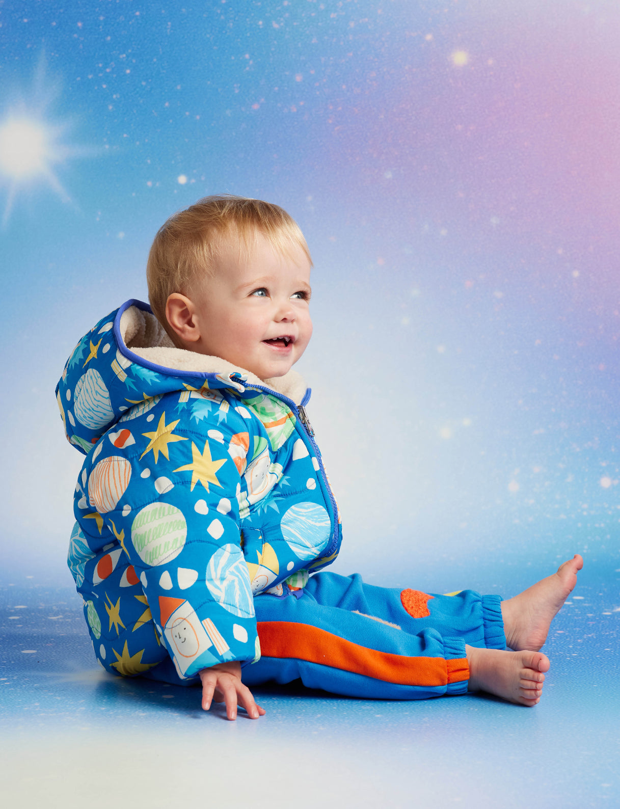 See You In Space Reversible Kids Puffer Jacket