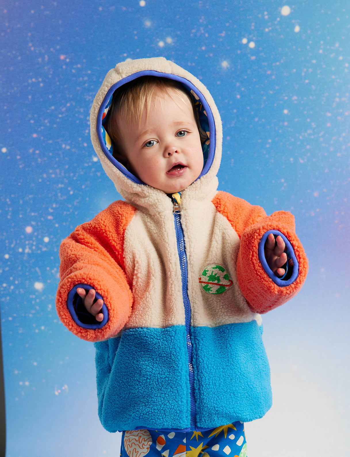 See You In Space Reversible Kids Puffer Jacket