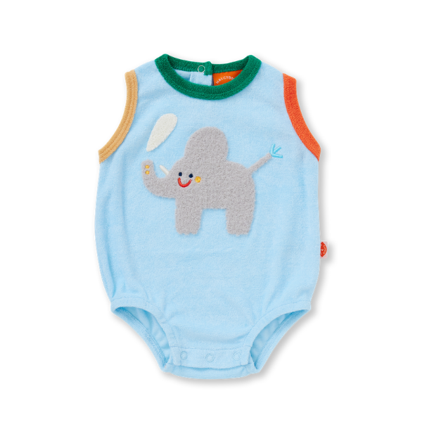 Zoo Crew Blue Terry Singletsuit