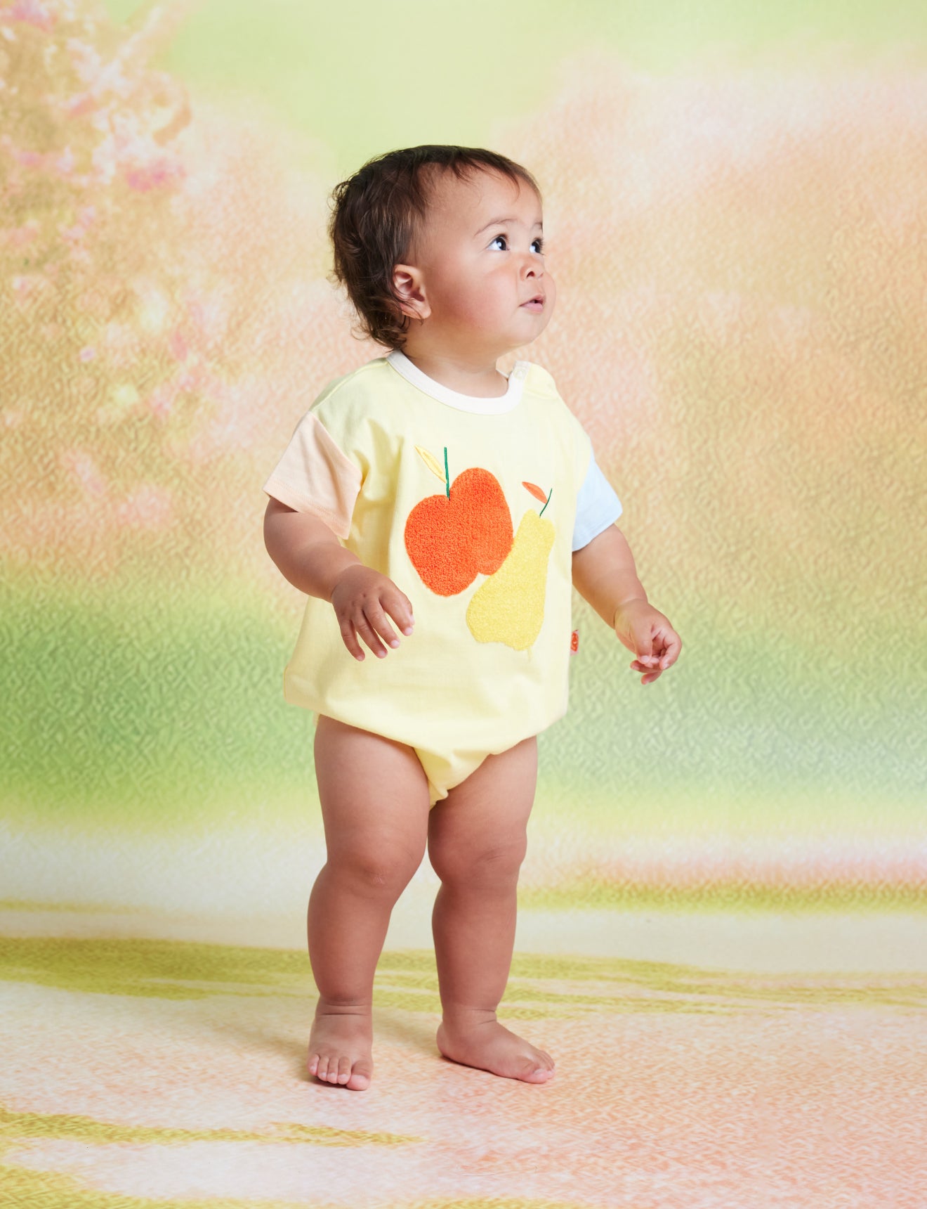 Tiny Orchard Cotton Short Sleeve Bodysuit