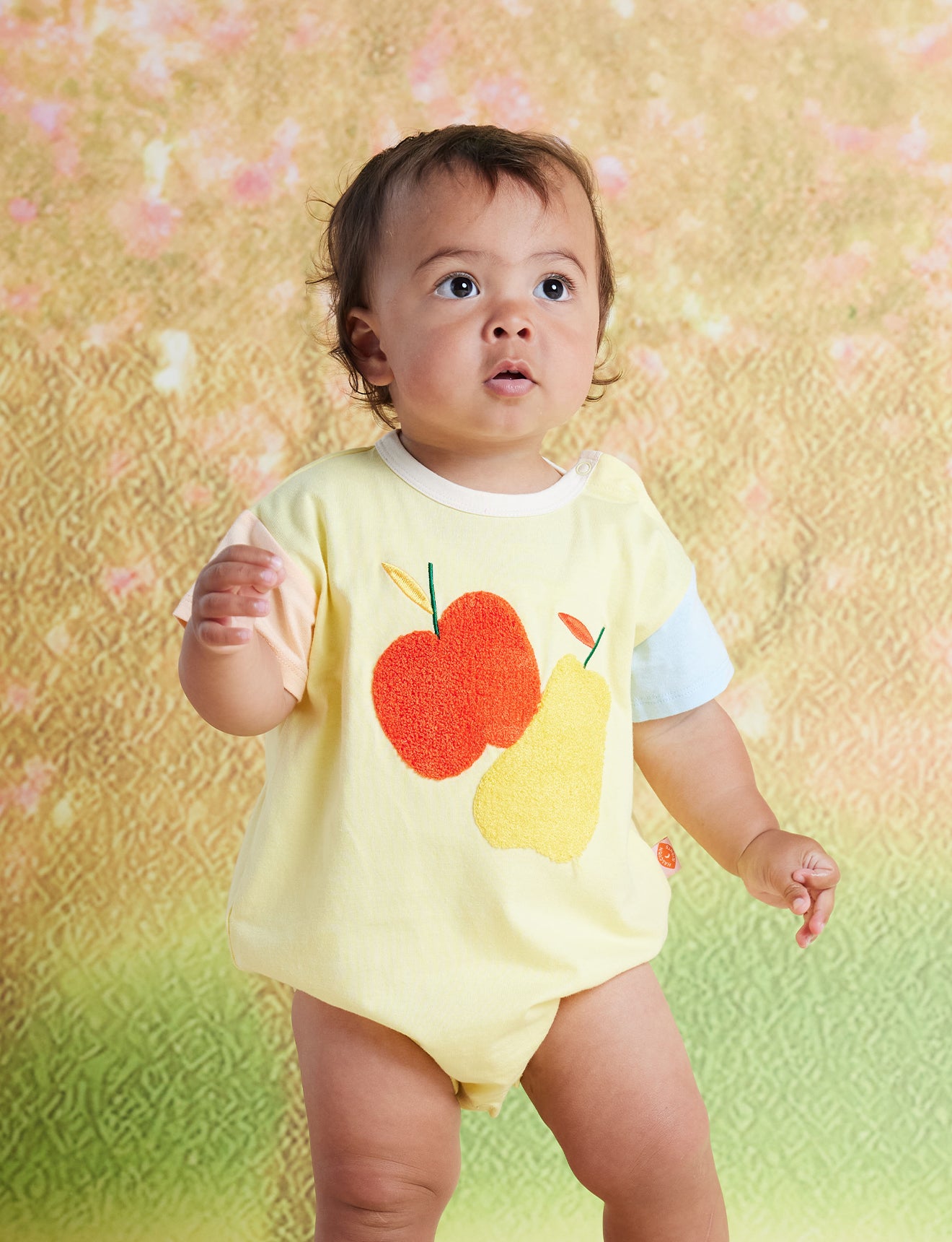 Tiny Orchard Cotton Short Sleeve Bodysuit