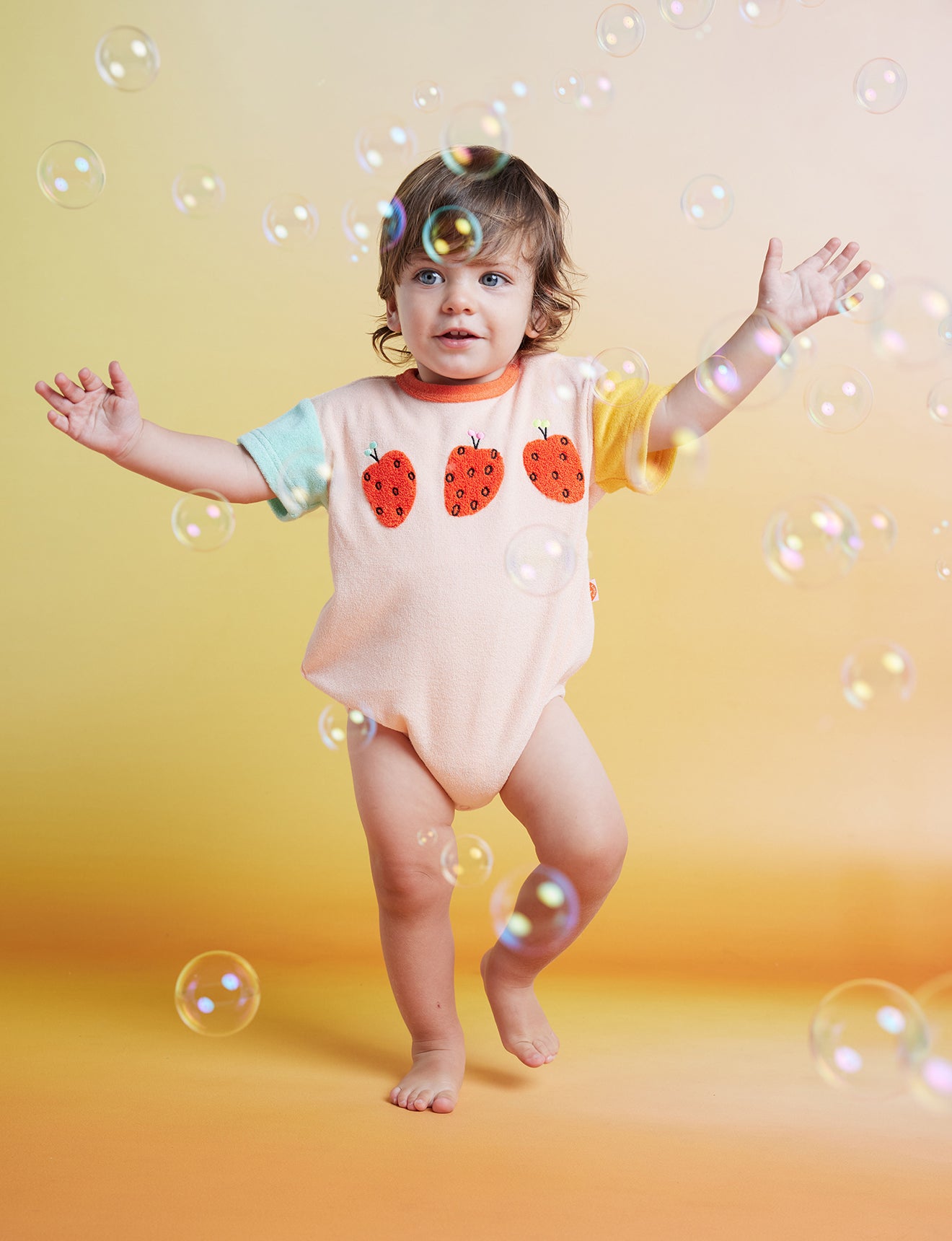 Tiny Orchard Terry Short Sleeve Bodysuit