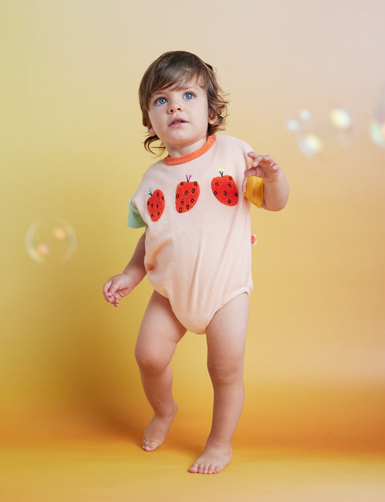 Tiny Orchard Terry Short Sleeve Bodysuit