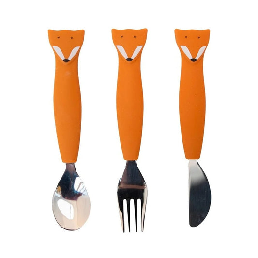 Fox Silicone Cutlery Set 3-Pack