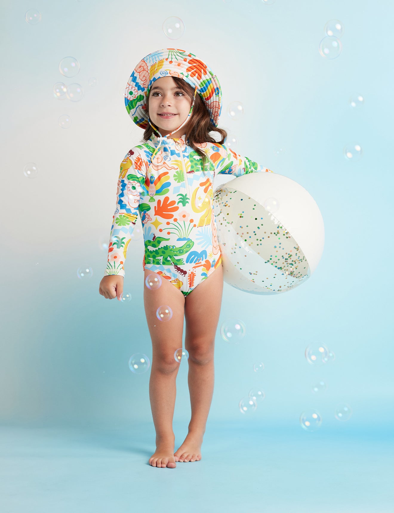 Tropicool Long Sleeve Zip Bather