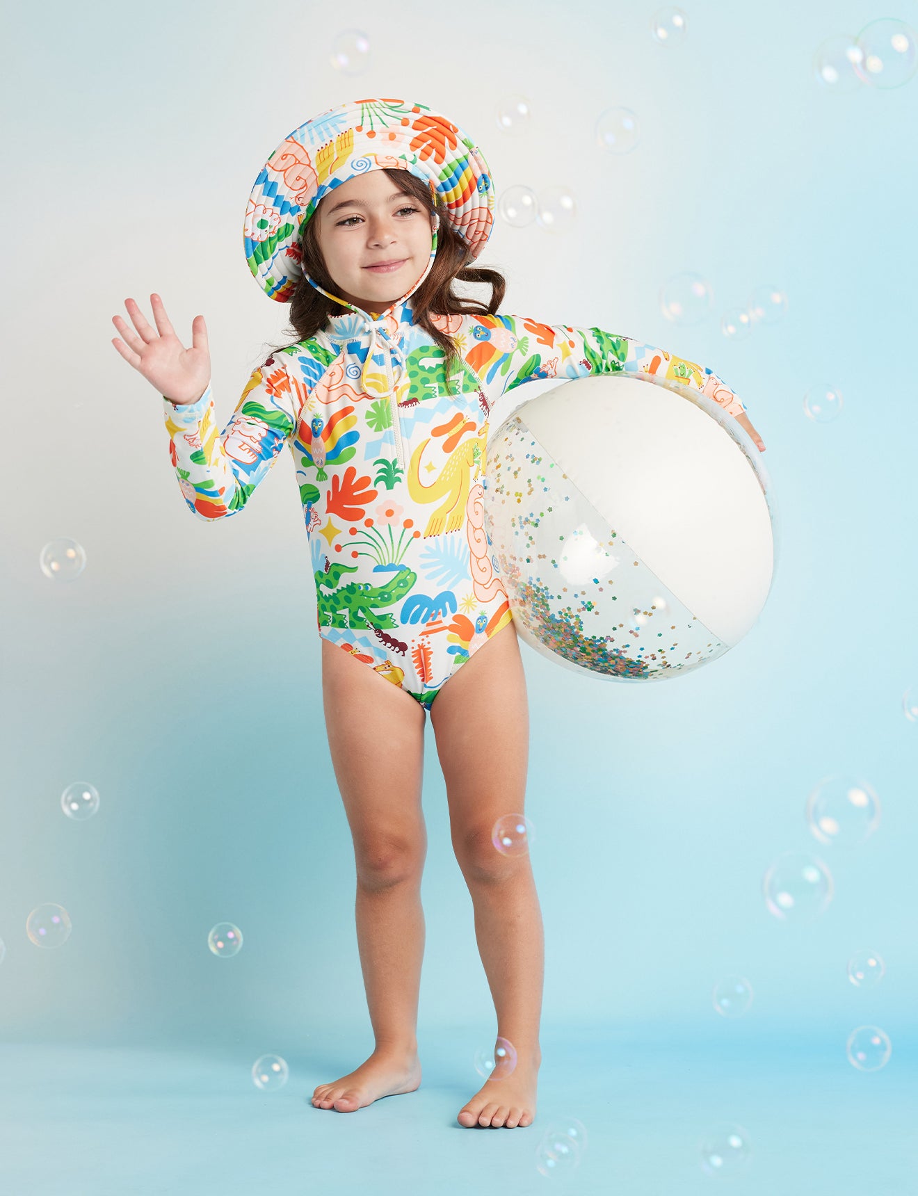 Tropicool Long Sleeve Zip Bather