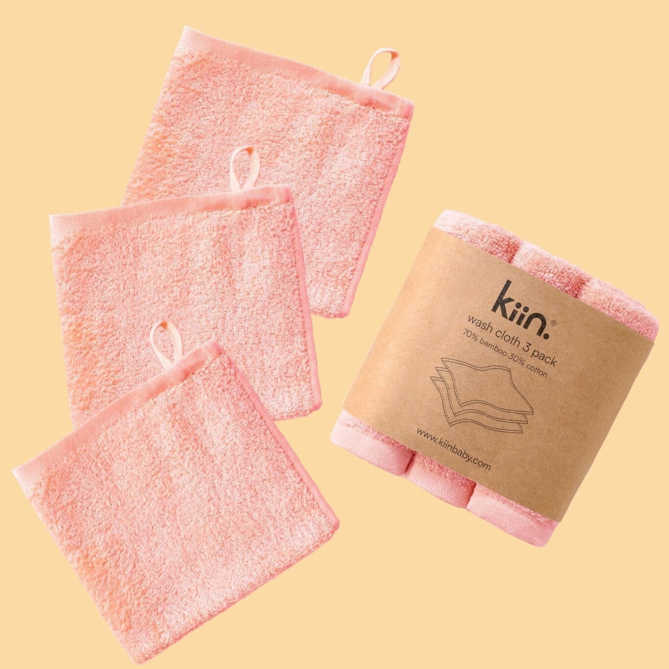 Wash Cloth 3 Pack / Peony