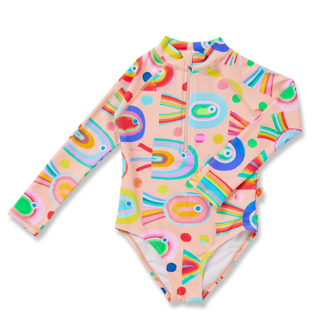 Fancy Fins Long Sleeve Zip Bather