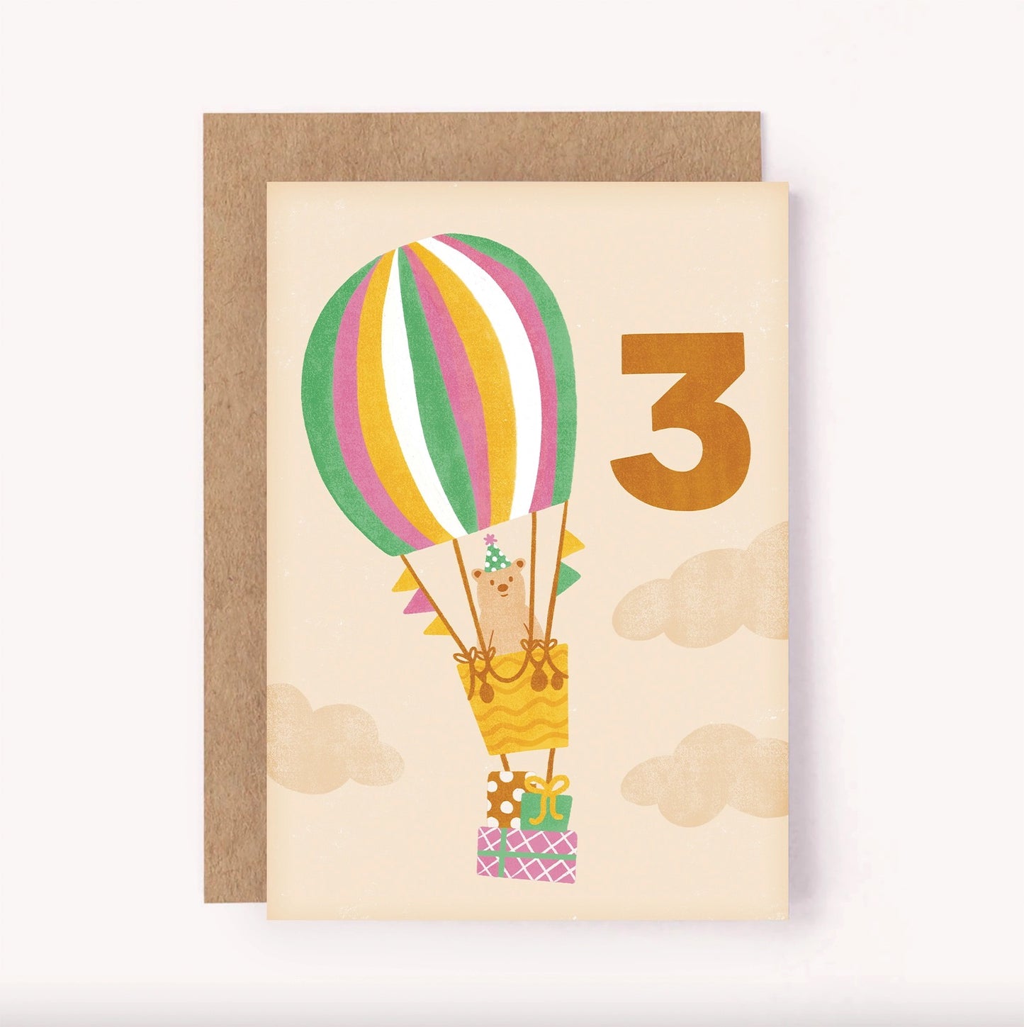 3rd Birthday Bear Card