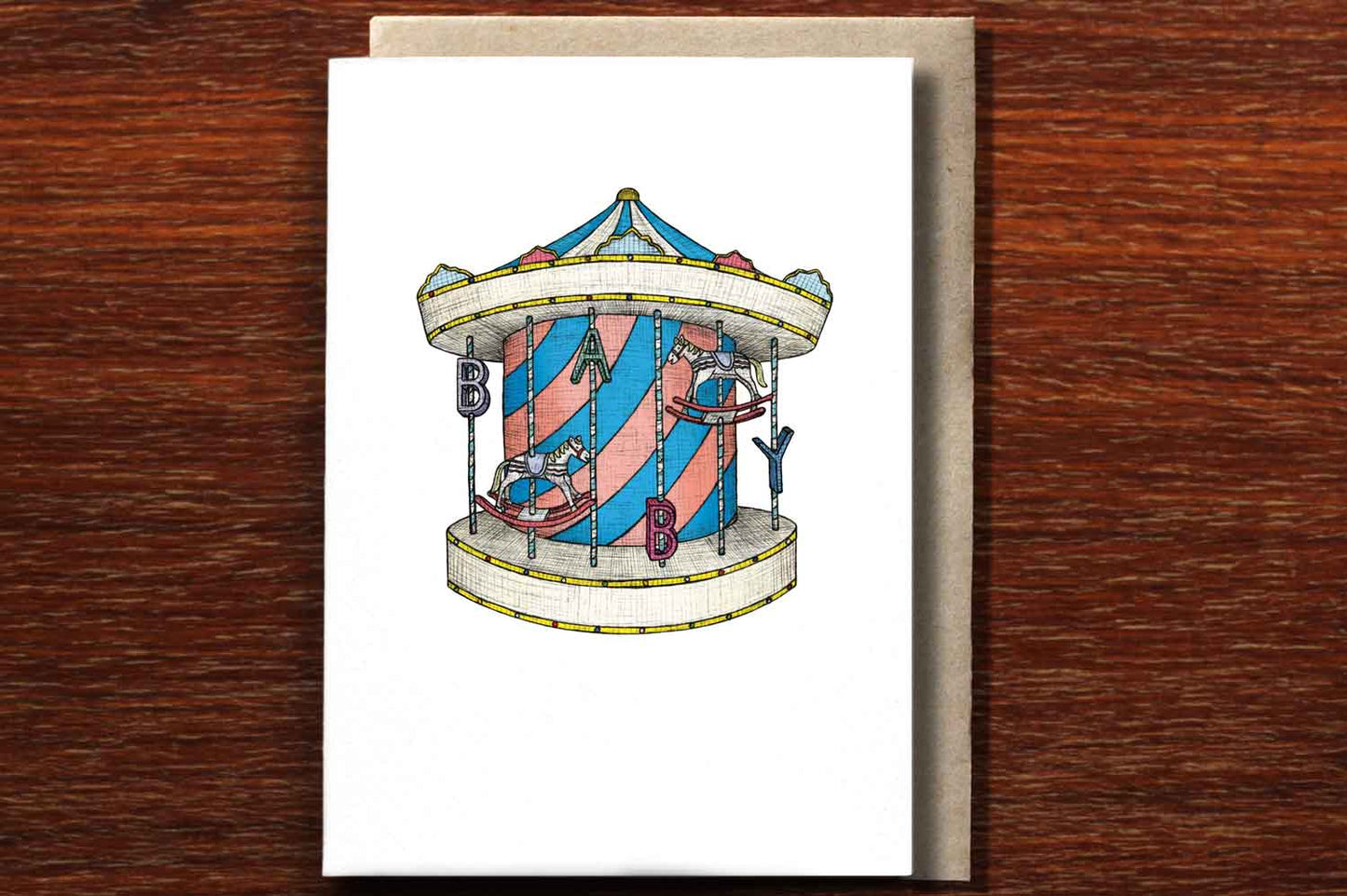 Greeting Card / Baby Carousel